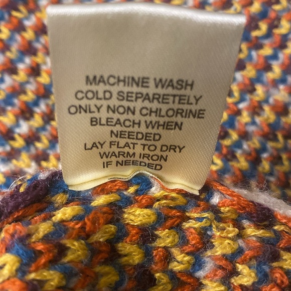 NWT Sloan Rouge Knit Sweater, Size L, Color OAT/BUR/NVY - Picture 9 of 9